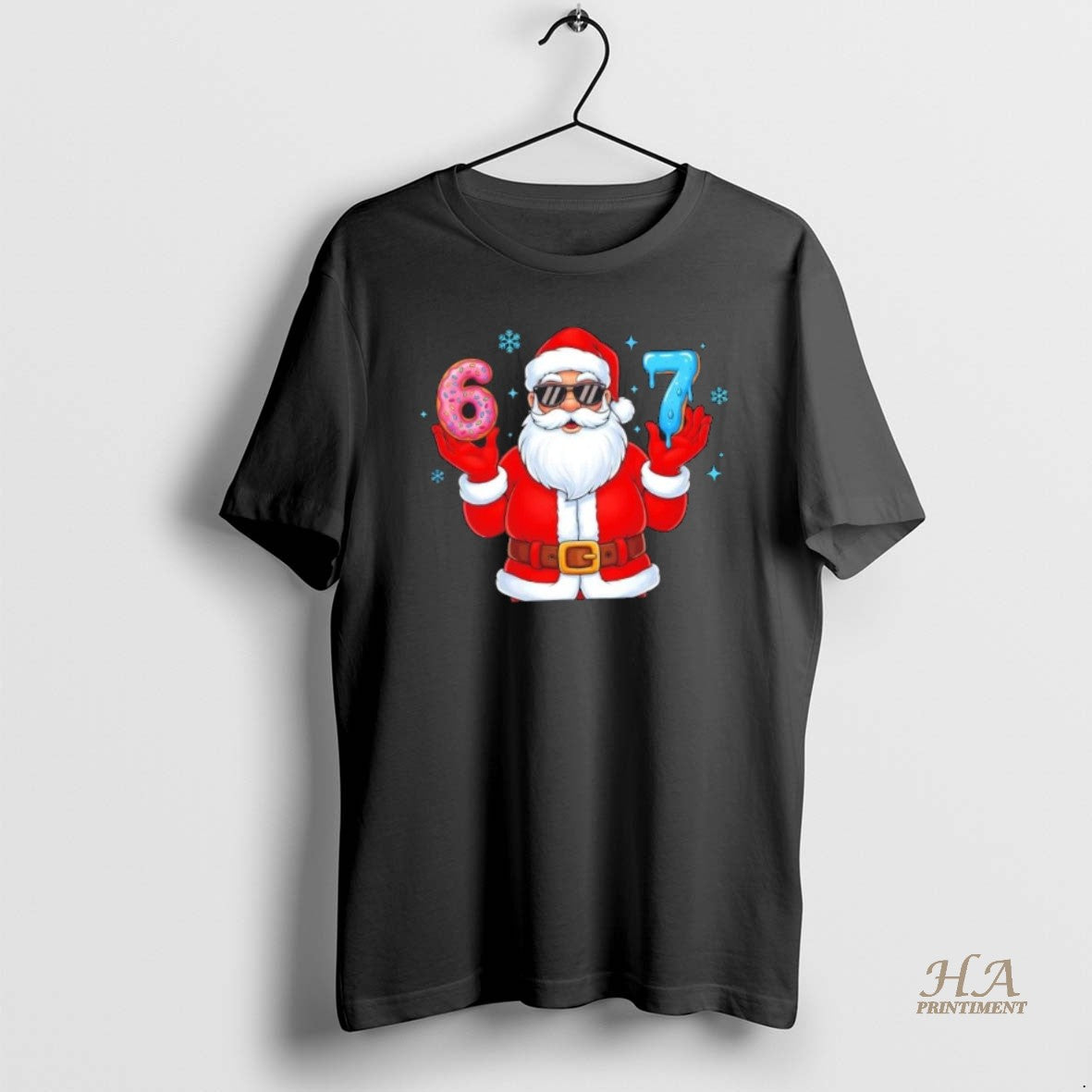 Official 6 7 Meme Cool Santa Claus 67 Christmas Shirt Hoodie Sweatshirt | PurePodTees.com