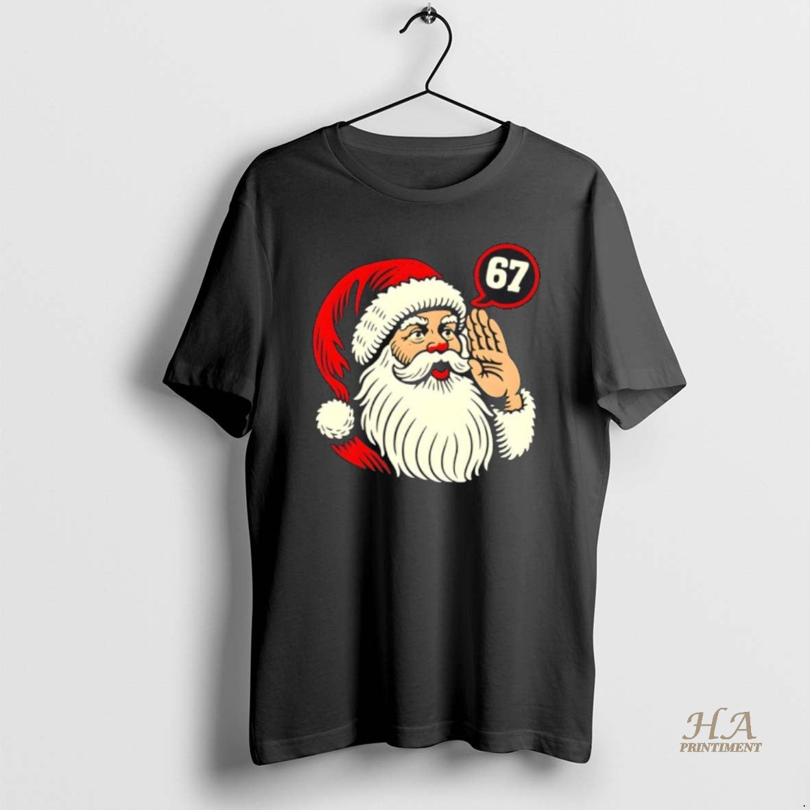 Official 67 Christmas Six Seven Meme Brainrot Santa Claus Shirt Hoodie Sweatshirt | PurePodTees.com