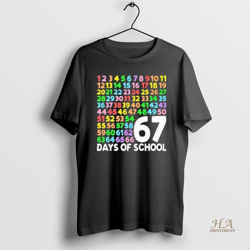 Official 67 Days Of School Six Seven Meme Shirt Hoodie Sweatshirt | PurePodTees.com