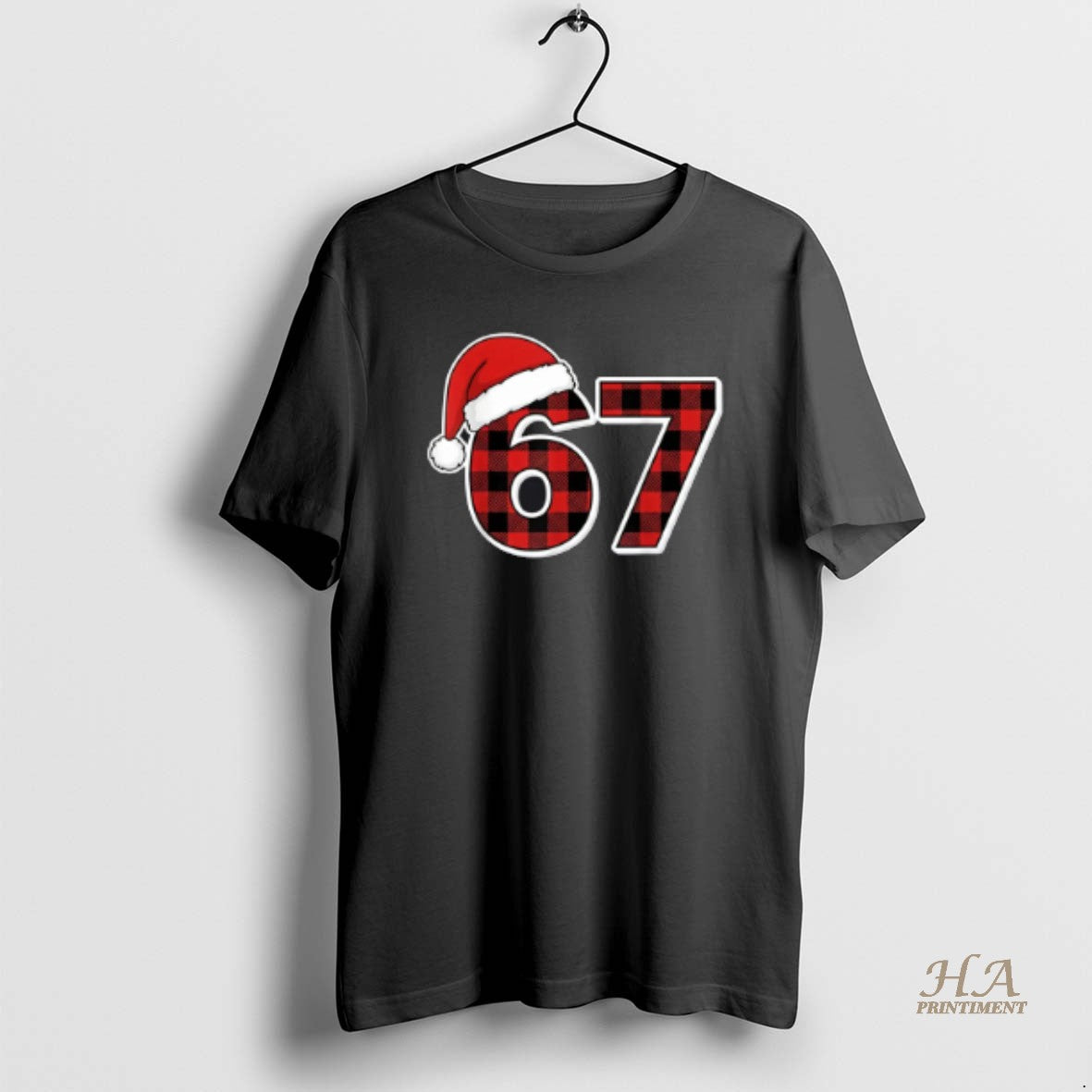 Official 67 Meme Funny Christmas Red Plaid Xmas Pajamas Slang Shirt Hoodie Sweatshirt | PurePodTees.com