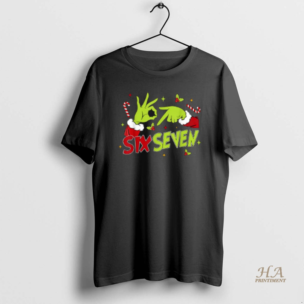 Official 67 Meme Humor 6 7 Funny Six Seven Christmas Shirt Hoodie Sweatshirt | PurePodTees.com