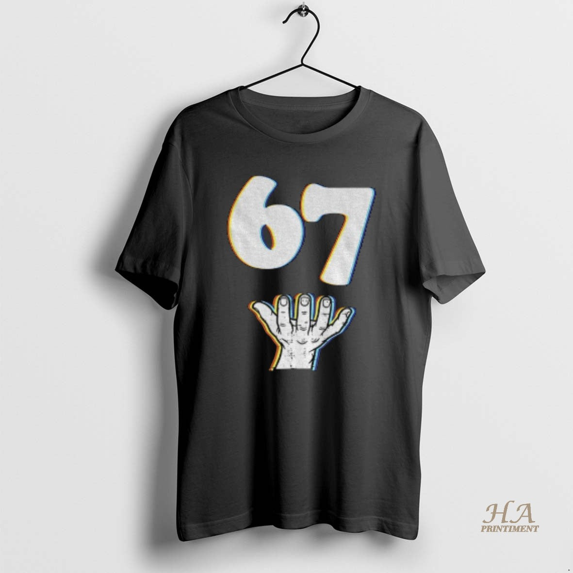 Official 67 Six Seven Hand Meme Funny Viral Shirt Hoodie Sweatshirt | PurePodTees.com