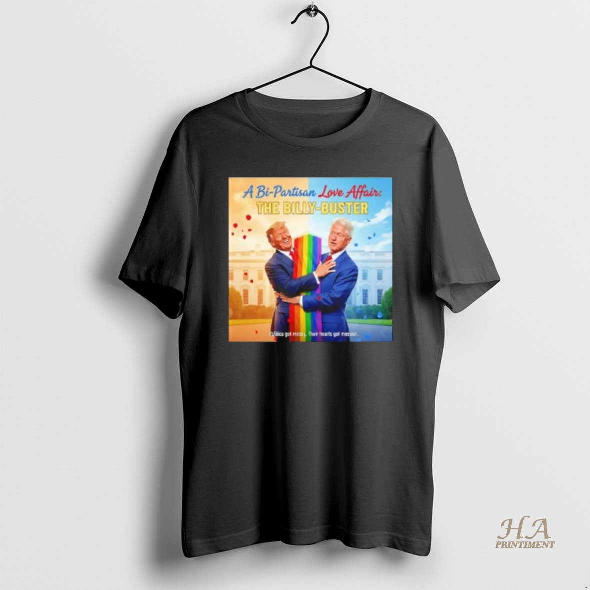 Official A Bi Partisan Love Affair The Billy Buster Trump And Bill Clinton Trump Bubba Shirt Hoodie Sweatshirt