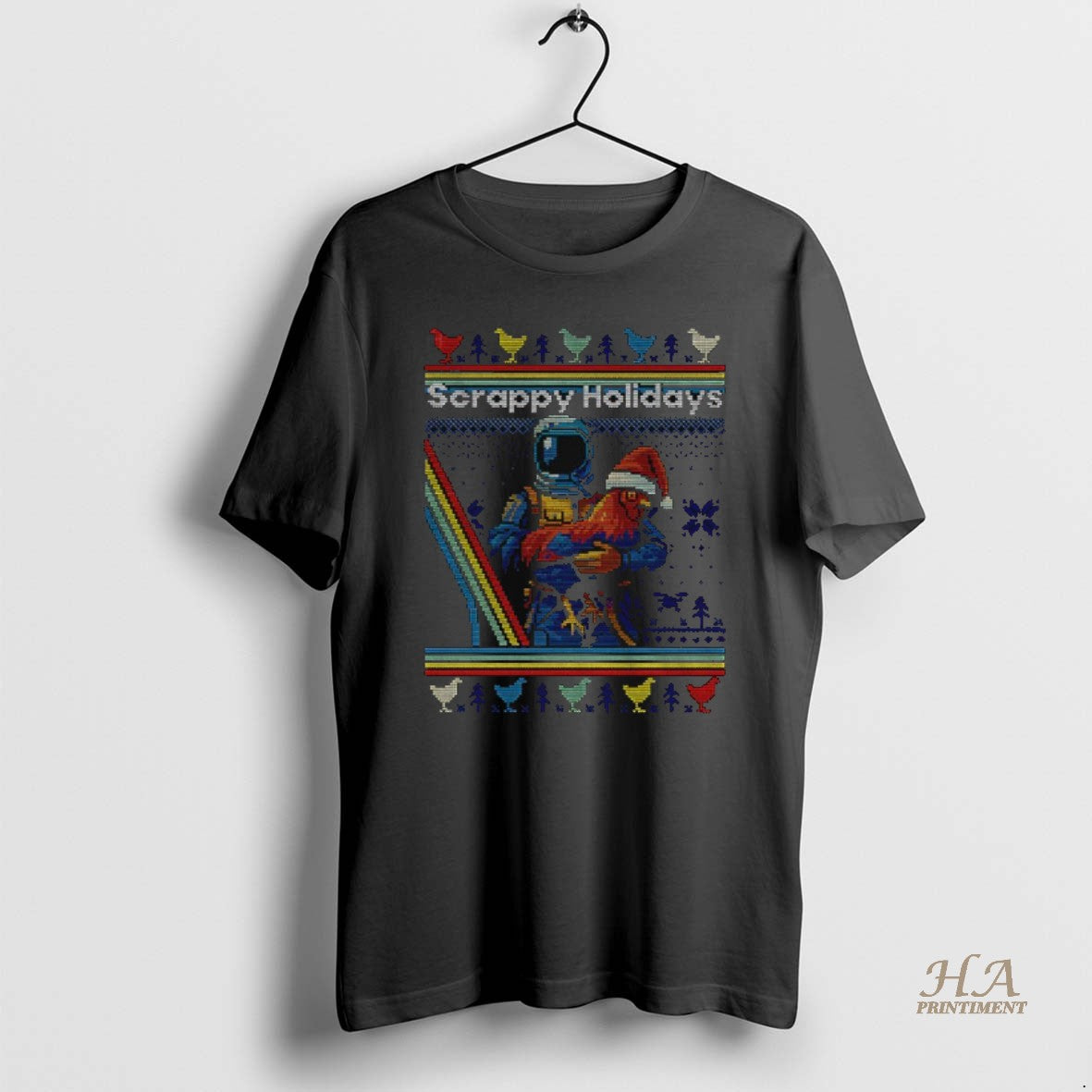 Official Arc Raiders Rooster Scrappy Holidays Merry Christmas Shirt Hoodie Sweatshirt | PurePodTees.com