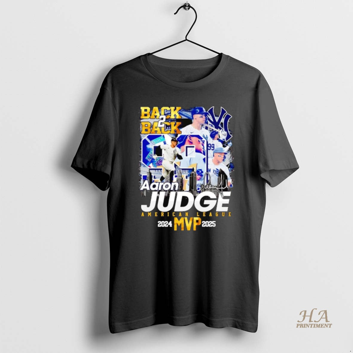 Official Aaron Judge Back 2 Back 2025 Al Mvp Signature Shirt Hoodie Sweatshirt | PurePodTees.com