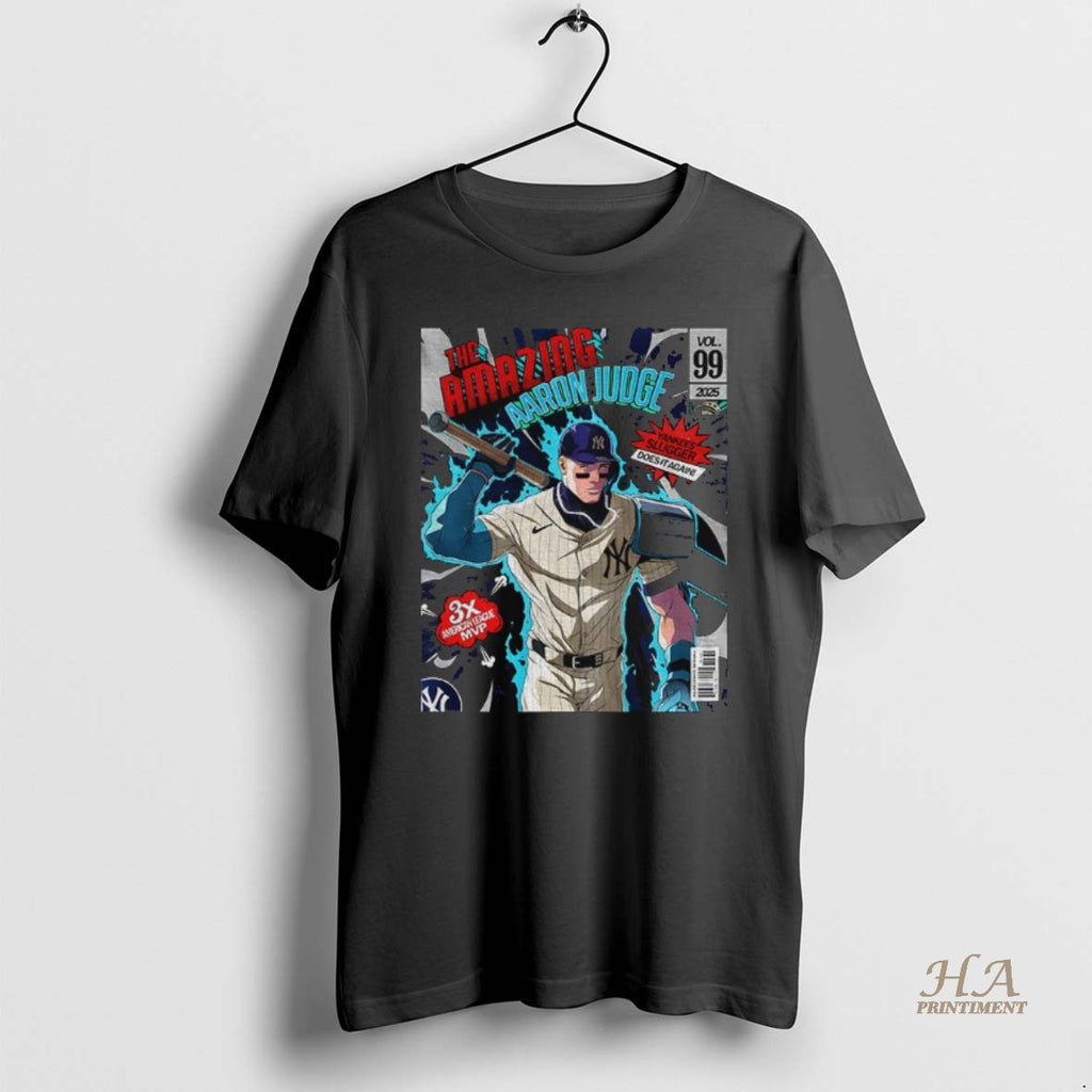 Official Aaron Judge The Amazing New York Yankees Slugger Does It Again 3x American League Shirt Hoodie Sweatshirt