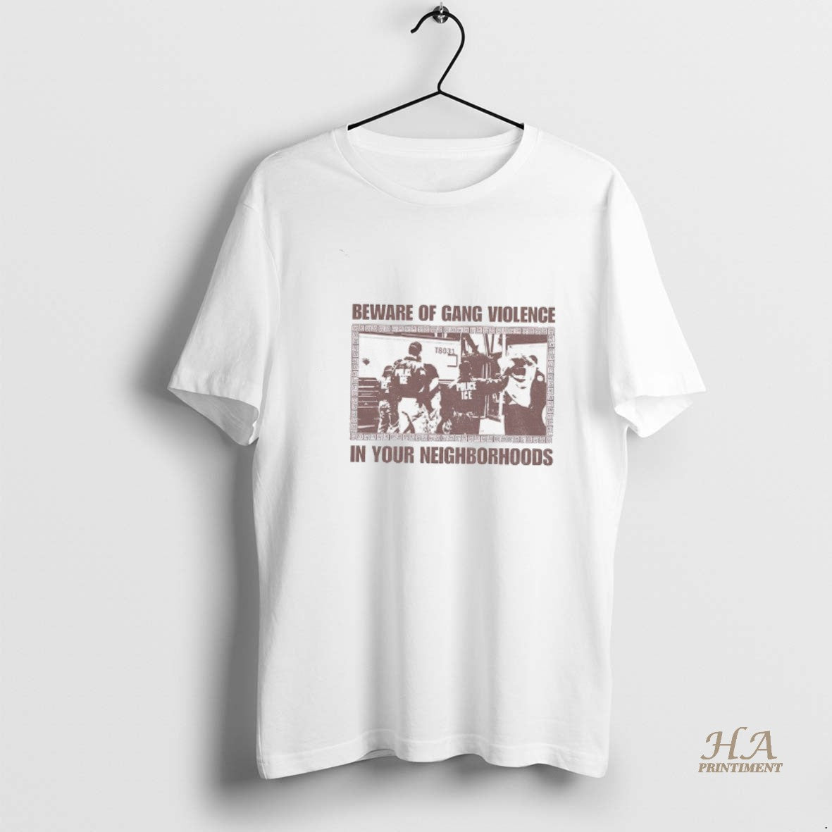 Official Abolish Ice Chinga La Migra Beware Of Gang Violence In Your Neighborhoods Vintage Shirt Hoodie Sweatshirt