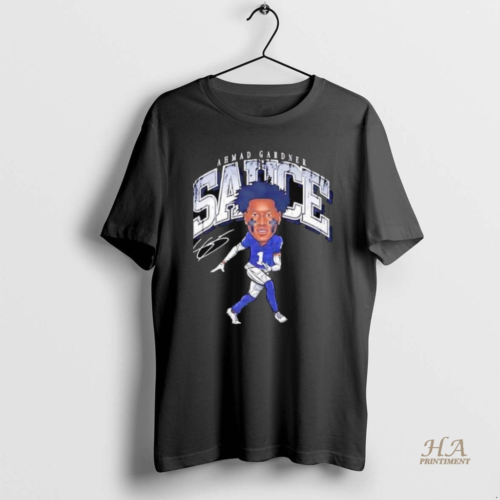Official Ahmad Sauce Gardner Caricature Indianapolis Colts Long Sleve Shirt Hoodie Sweatshirt | PurePodTees.com