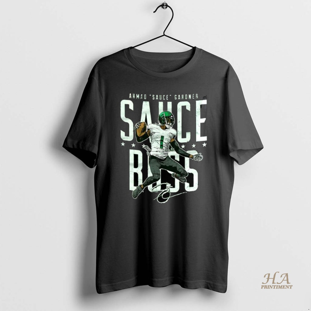 Official Ahmad Sauce Gardner New York Jets Football Signature Shirt Hoodie Sweatshirt | PurePodTees.com