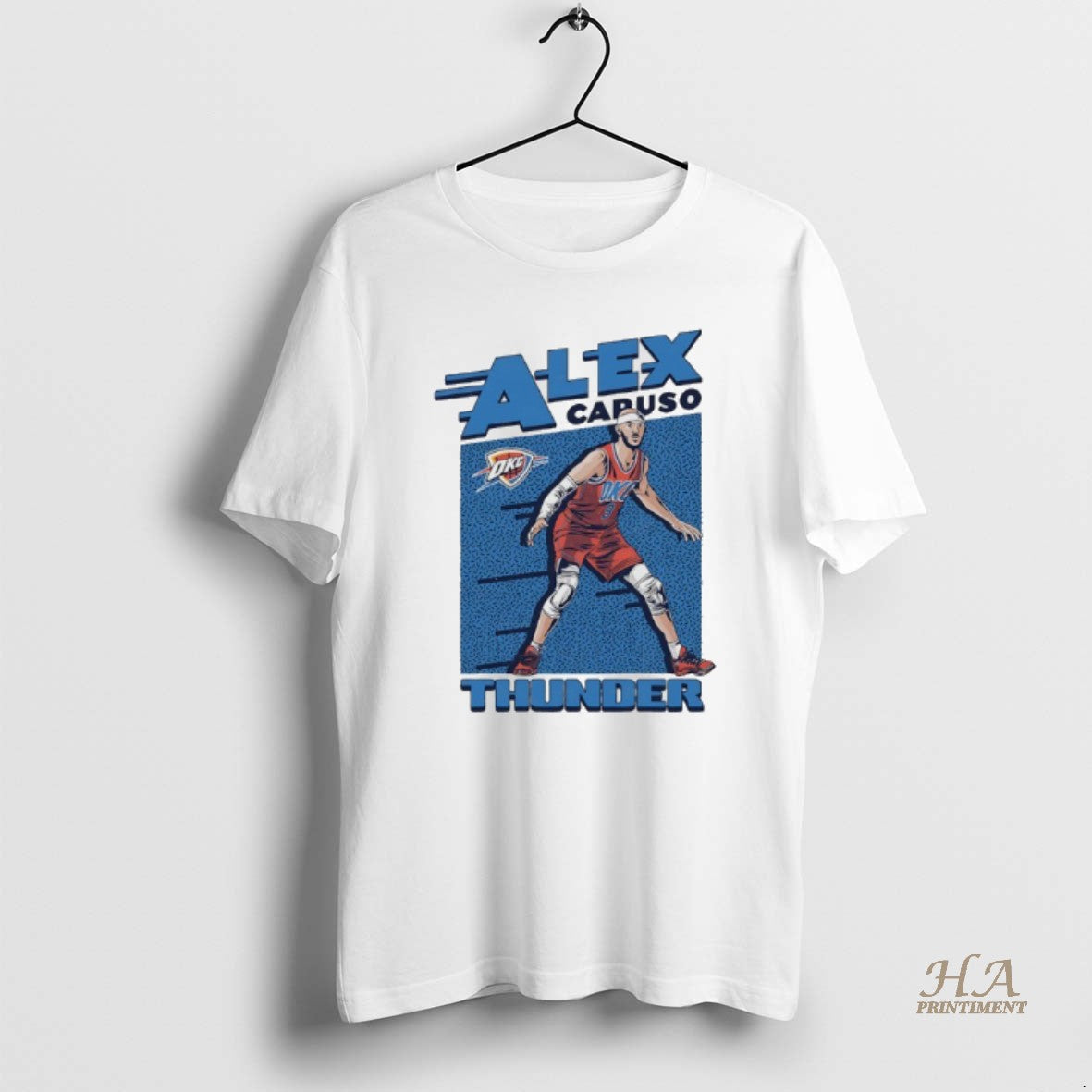 Official Alex Caruso Oklahoma City Thunder Player Graphic Cartoon Shirt Hoodie Sweatshirt | PurePodTees.com