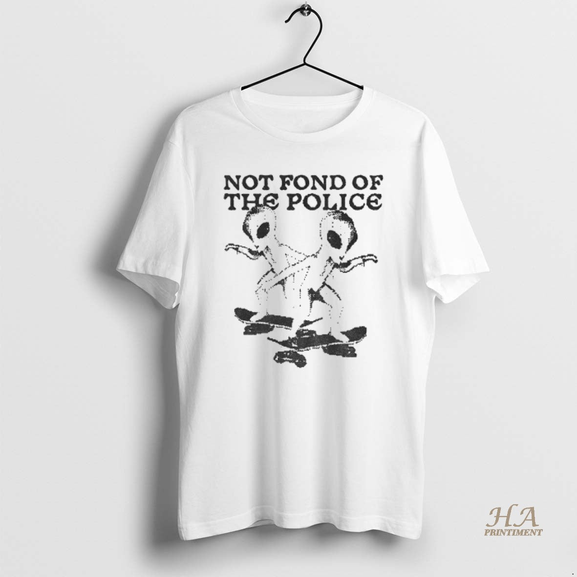 Official Alien Not Fond Of The Police Shirt Hoodie Sweatshirt | PurePodTees.com