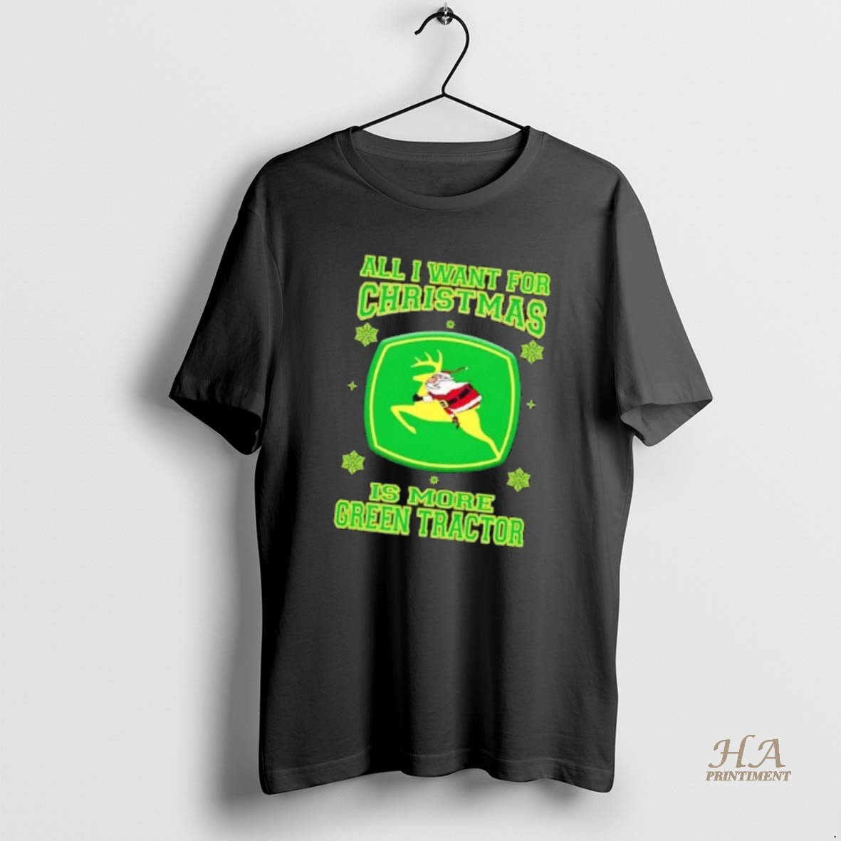 Official All I Want For Christmas Is More Green Tractor Shirt Hoodie Sweatshirt | PurePodTees.com