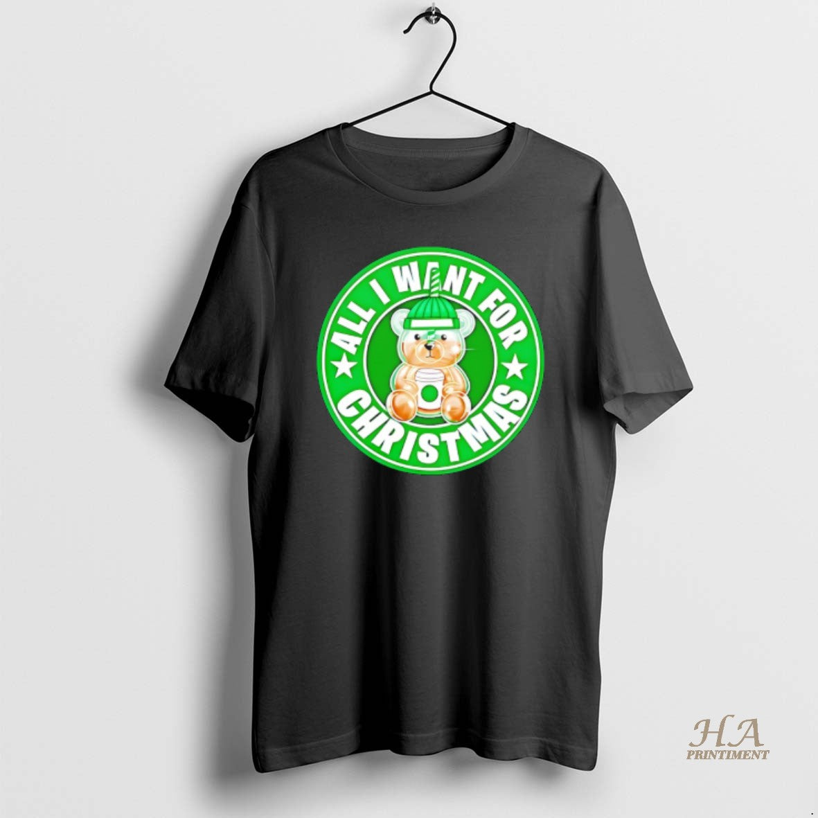 Official All I Want For Christmas Bear Logo Shirt Hoodie Sweatshirt | PurePodTees.com