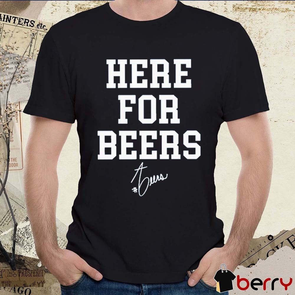 Allie Beers Marquette Volleyball Here For Beers Signature t-shirt