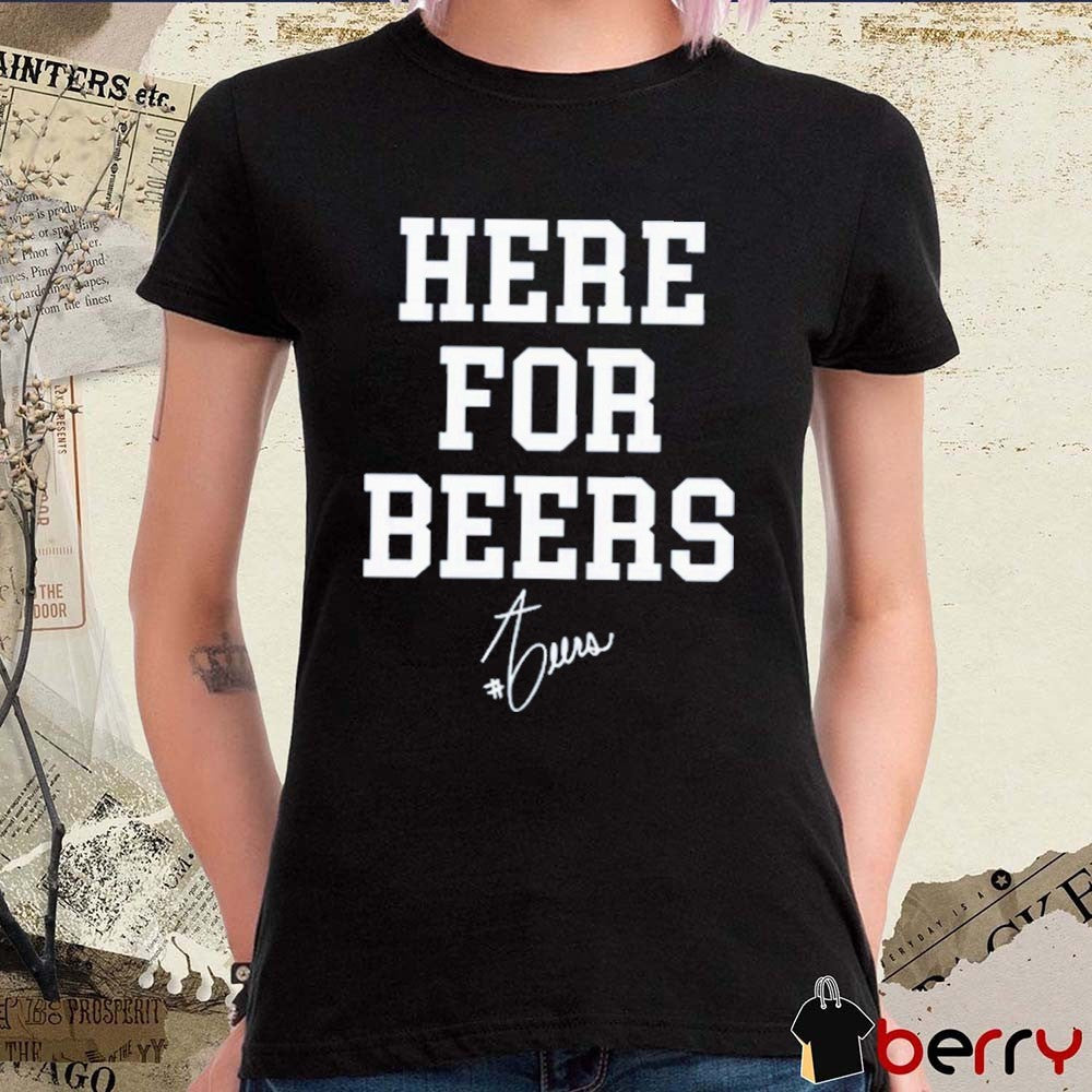 Allie Beers Marquette Volleyball Here For Beers Signature t-shirt