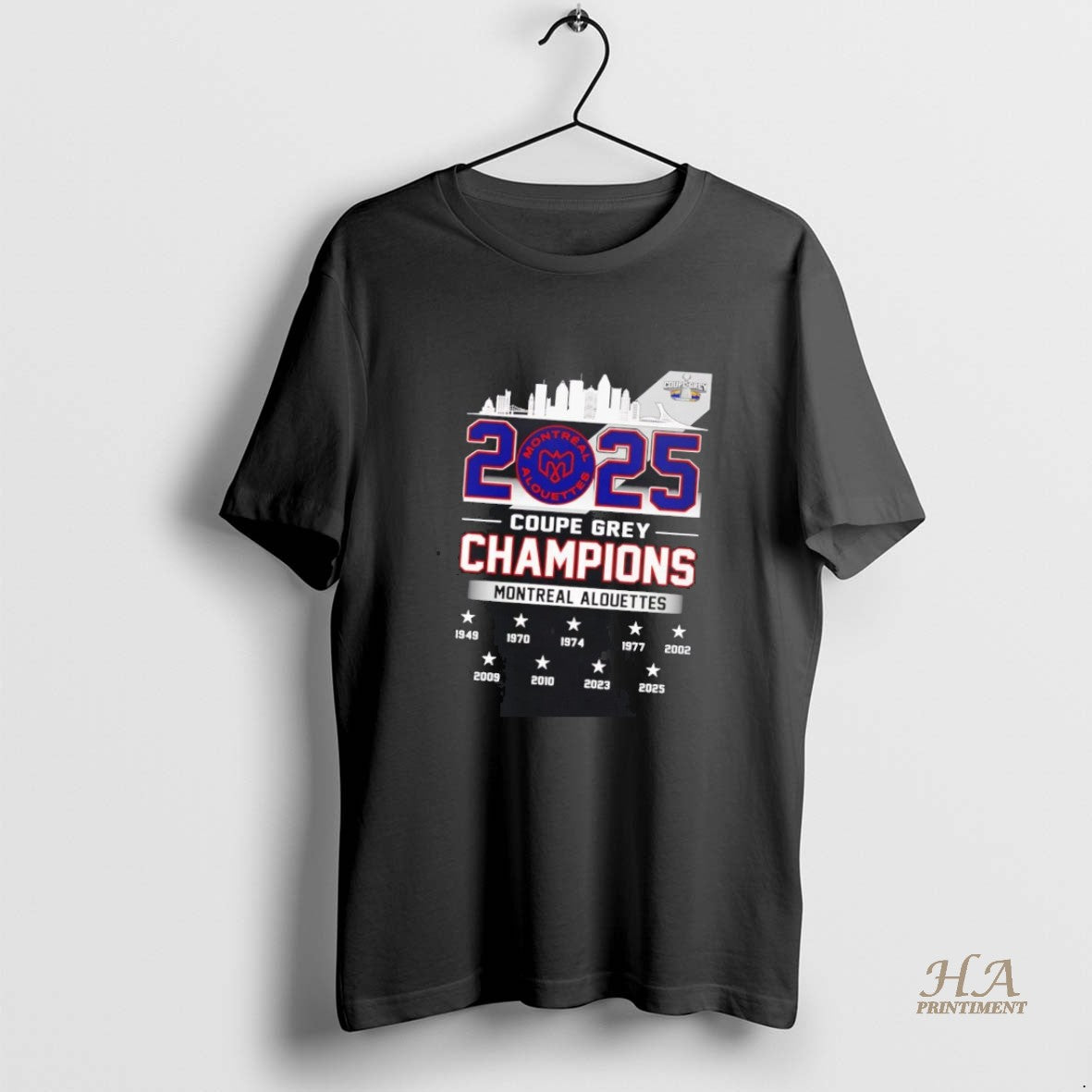 Official Alouettes Montreal 2025 Coupe Grey Champions Shirt Hoodie Sweatshirt | PurePodTees.com