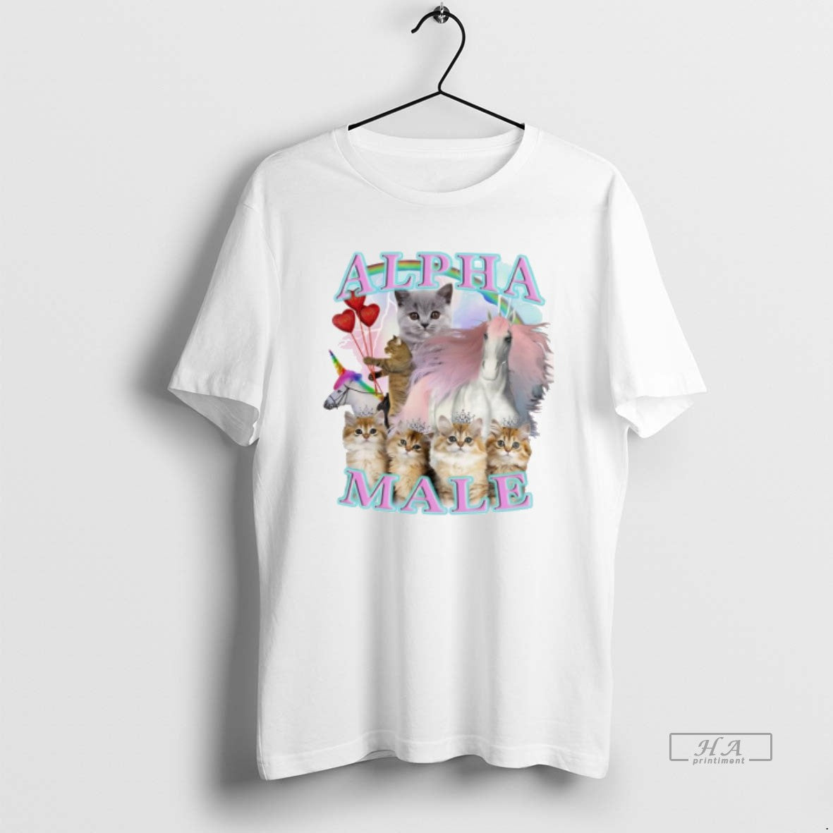 Official Alpha Male Unicorn And Kitten Graphic Shirt Hoodie Sweatshirt | PurePodTees.com