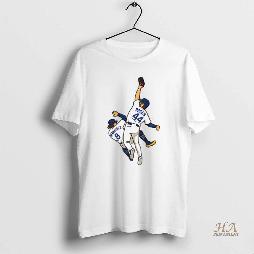 Official Andy Pages Catch Cartoon Dodgers World Series Game 7 Saving The Catch Shirt Hoodie Sweatshirt | PurePodTees.com