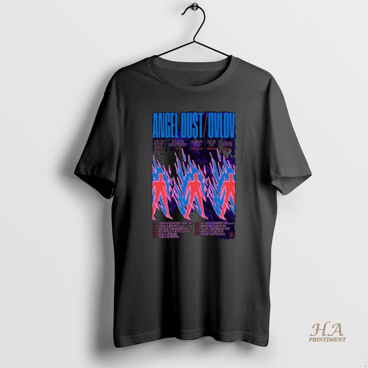 Official Angel Dust Ovlov November Tour 2025 Shirt Hoodie Sweatshirt | PurePodTees.com