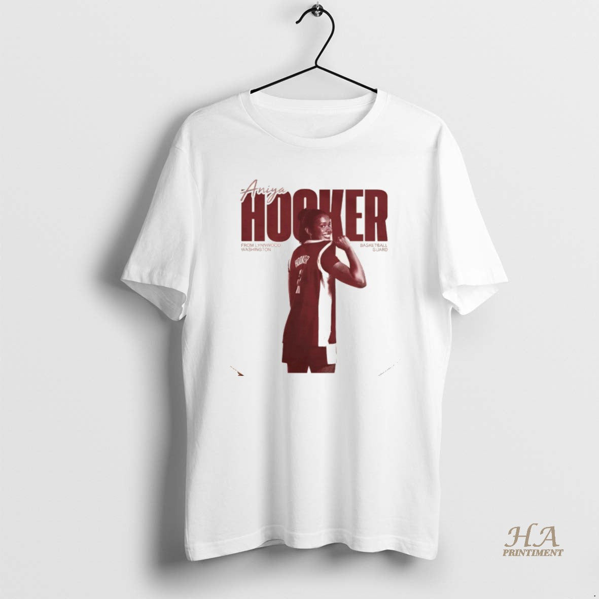 Official Aniya Hooker Player Basketball Guard From Lynnwood Washington Vintage Christmas Shirt Hoodie Sweatshirt