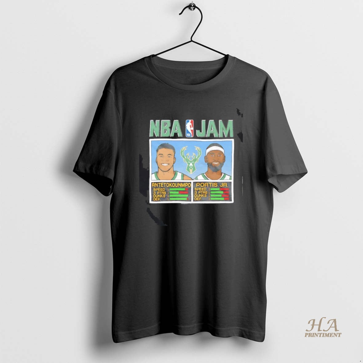 Official Antetokounmpo And Portis Jr Nba Jam Milwaukee Bucks Shirt Hoodie Sweatshirt | PurePodTees.com