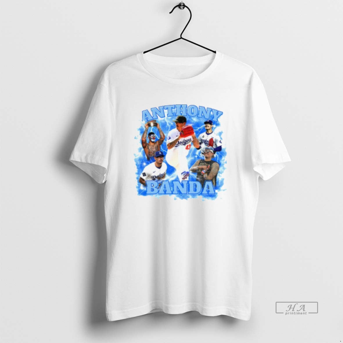 Official Anthony Banda Los Angeles Dodgers Baseball Mlb Storm Graphic Shirt Hoodie Sweatshirt | PurePodTees.com