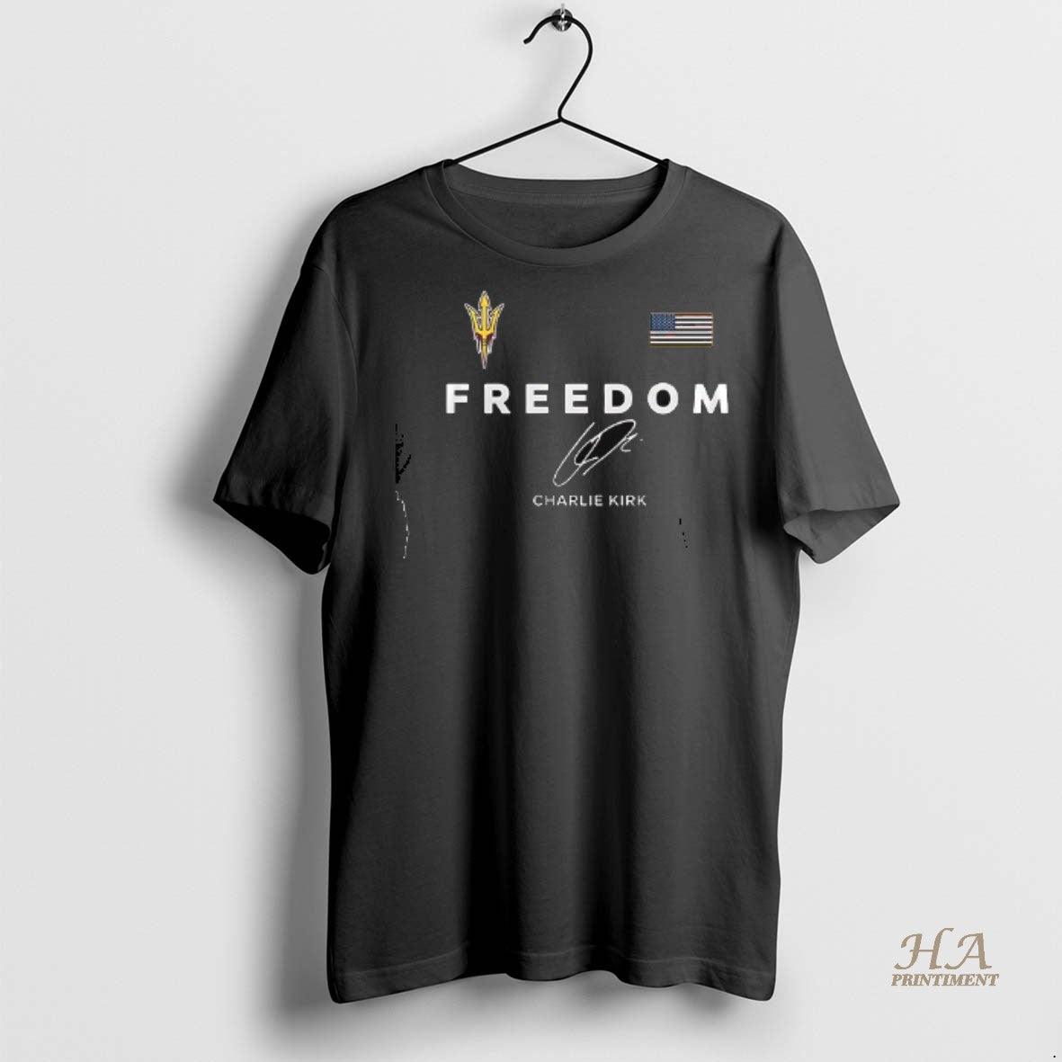 Official Arizona State Sun Devils X Charlie Kirk Freedom Its All About Jesus Signature Shirt Hoodie Sweatshirt