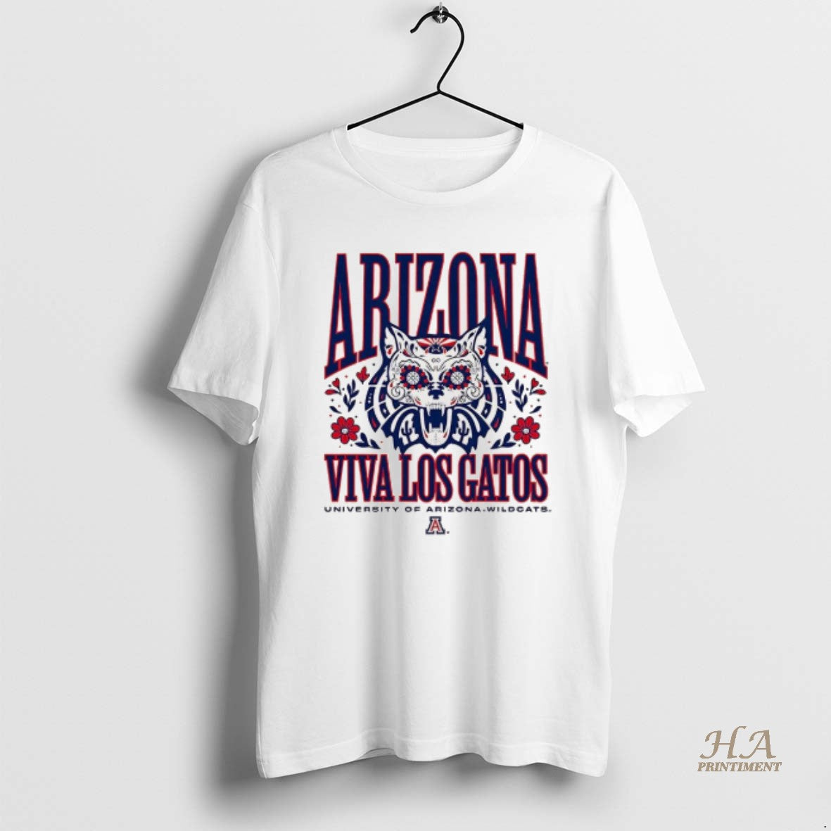Official Arizona Wildcats Viva Los Gatos Dia De Los Muertos Shirt Hoodie Sweatshirt | PurePodTees.com