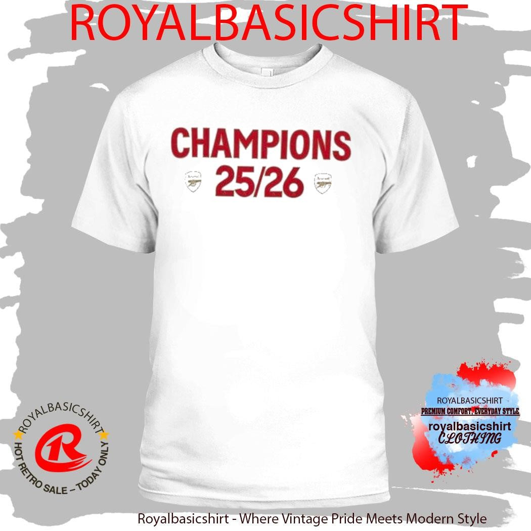 Arsenal Champions 25 26 Shirt
