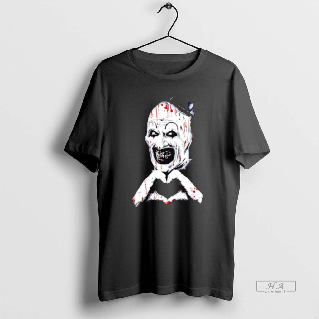 Official Art The Clown Creepy Heart Hands Graphic Shirt Hoodie Sweatshirt | PurePodTees.com