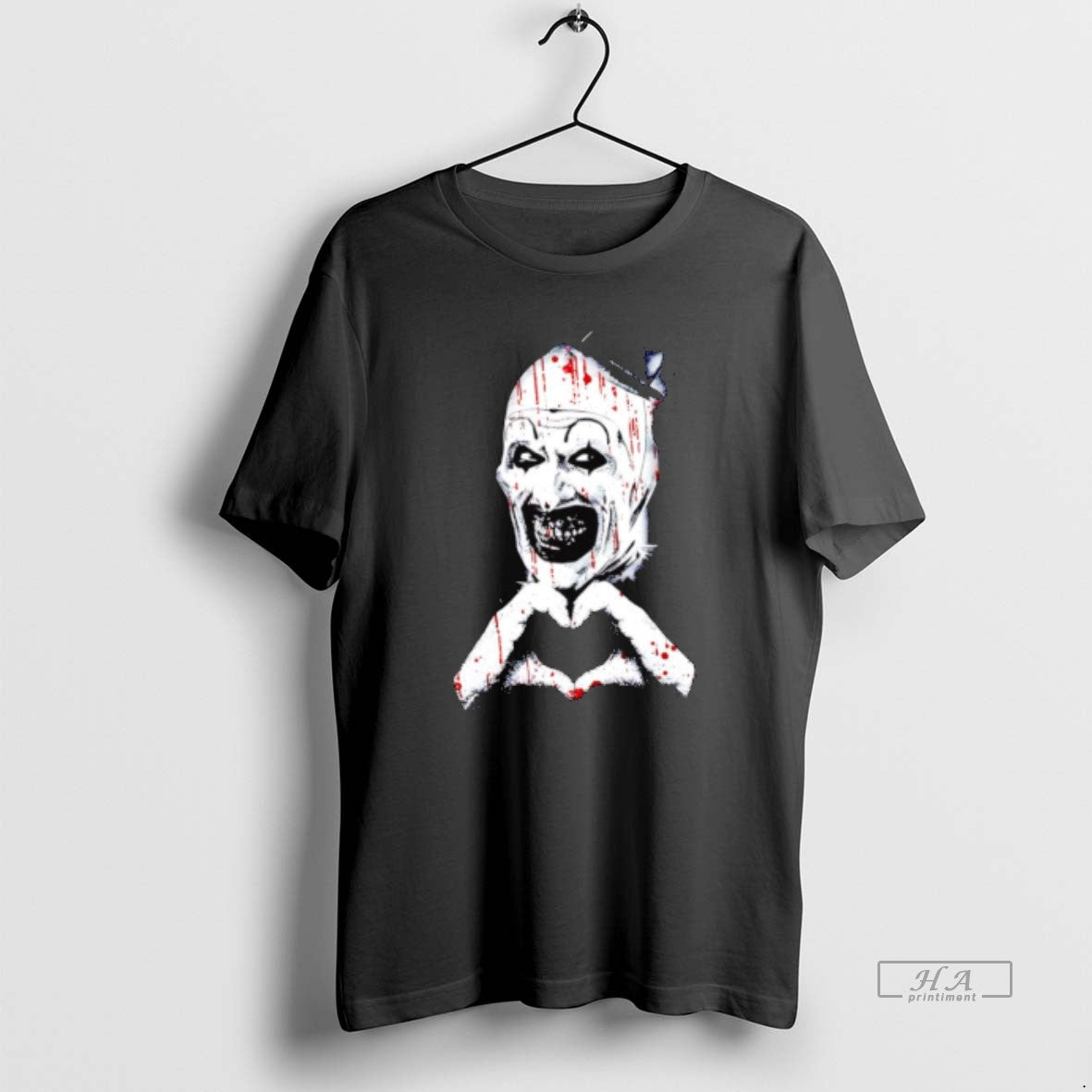 Official Art The Clown Creepy Heart Hands Graphic Shirt Hoodie Sweatshirt | PurePodTees.com