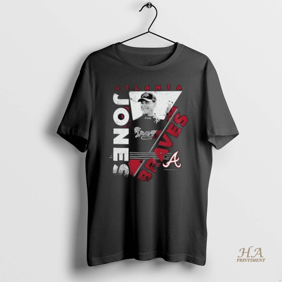 Official Atlanta Braves Chipper Jones Mitchell Ness In The Zone Player Graphic 2025 Long Sleve Shirt Hoodie Sweatshirt
