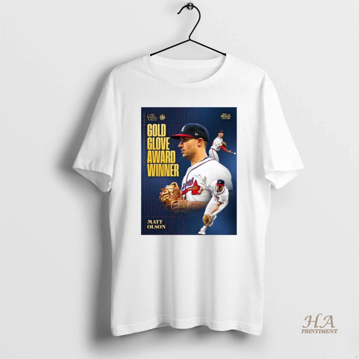 Official Atlanta Braves Congratulations To Matt Olson 2025 Rawlings Gold Glove Award Shirt Hoodie Sweatshirt