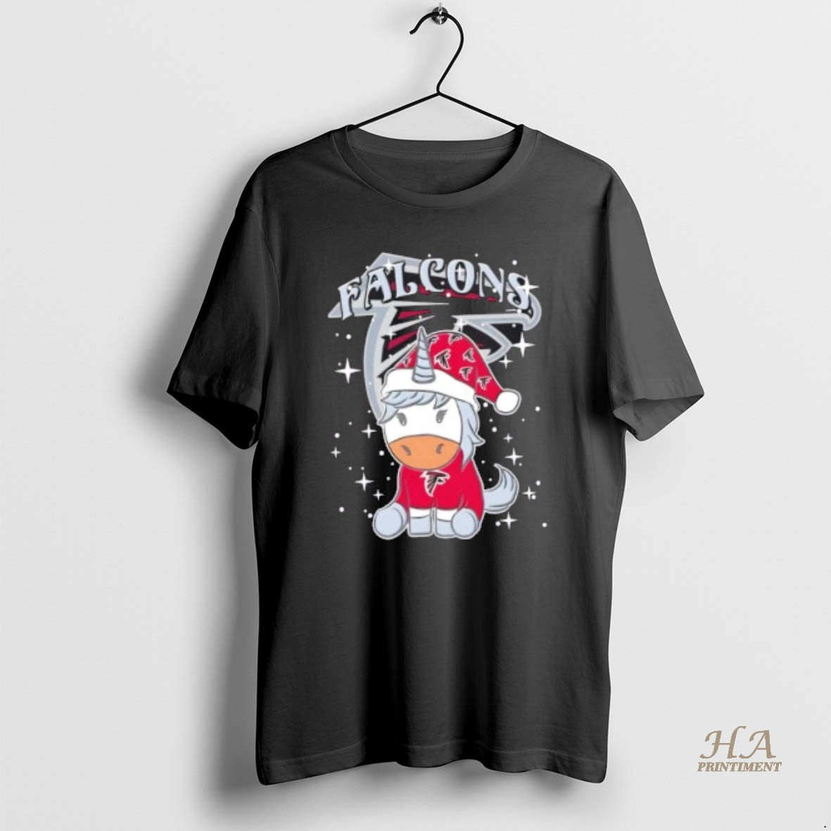 Official Atlanta Falcons Football X Unicorn Merry Christmas Shirt Hoodie Sweatshirt | PurePodTees.com