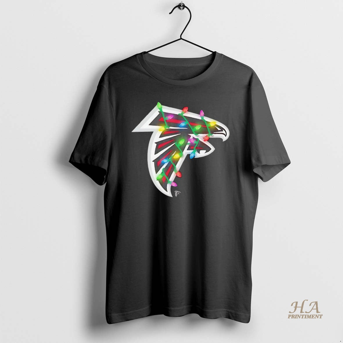 Official Atlanta Falcons Logo Christmas Light Shirt Hoodie Sweatshirt | PurePodTees.com