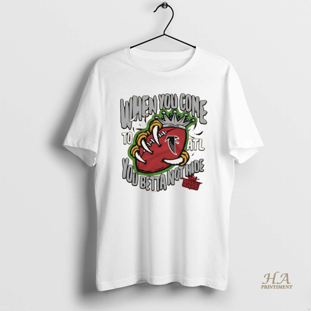 Official Atlanta Falcons X Outkast When You Come You Better Not Hide Christmas Shirt Hoodie Sweatshirt | PurePodTees.com