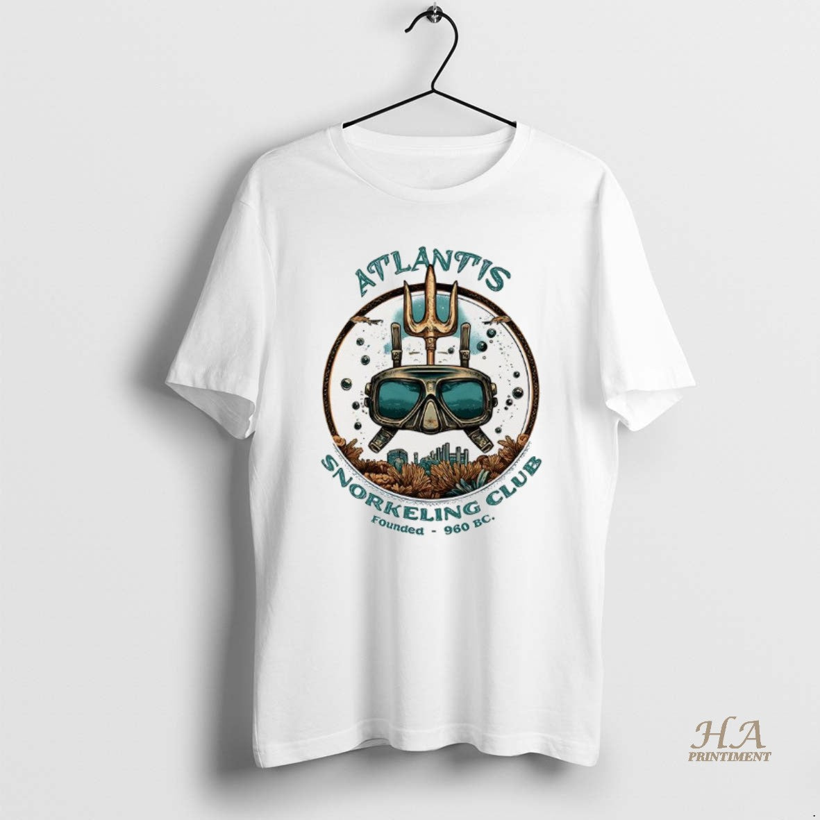 Official Atlantis Snorkeling Club Founded 960 Bc Logo Shirt Hoodie Sweatshirt | PurePodTees.com