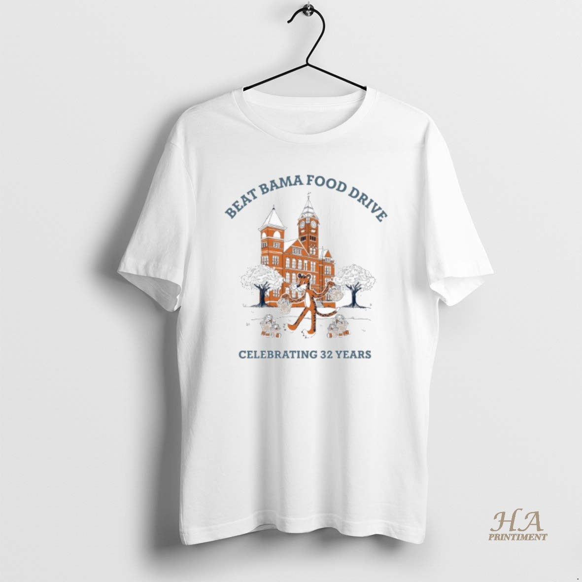 Official Auburn Tigers Beat Bama Food Drive Celebrating 32 Years Shirt Hoodie Sweatshirt | PurePodTees.com