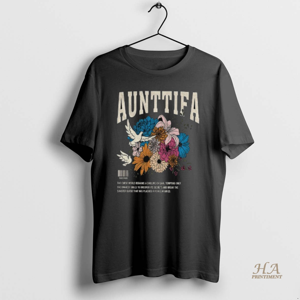 Official Aunt Tifa Anti Fascist Retro Floral Boho Activist Shirt Hoodie Sweatshirt | PurePodTees.com