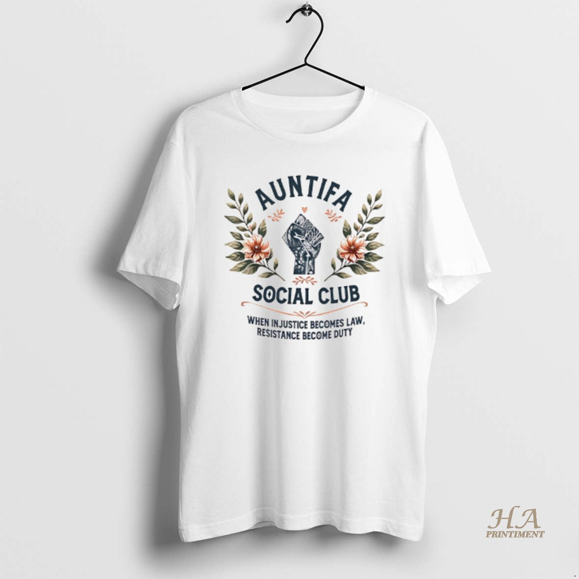 Official Auntifa Social Club When In Justice Becomes Law Resistance Become Duty Shirt Hoodie Sweatshirt | PurePodTees.com