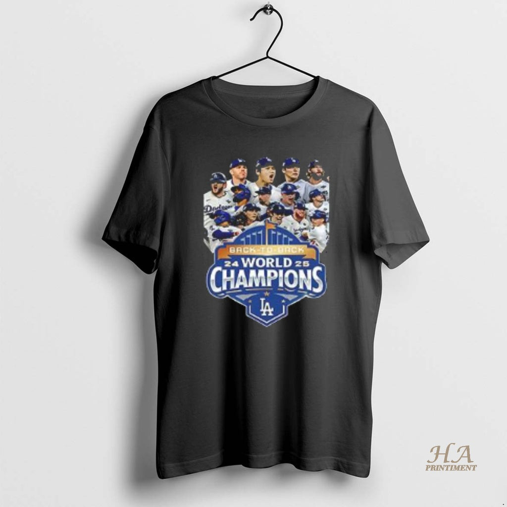 Official Awesome Dodgers Back To Back World Champions Shirt Hoodie Sweatshirt | PurePodTees.com