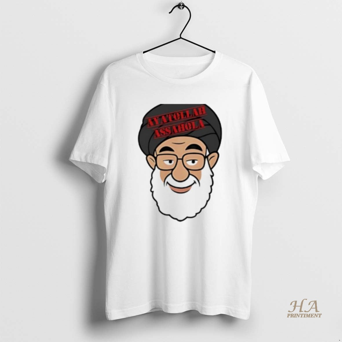 Official Ayatollah Assahola Big Face Shirt Hoodie Sweatshirt | PurePodTees.com