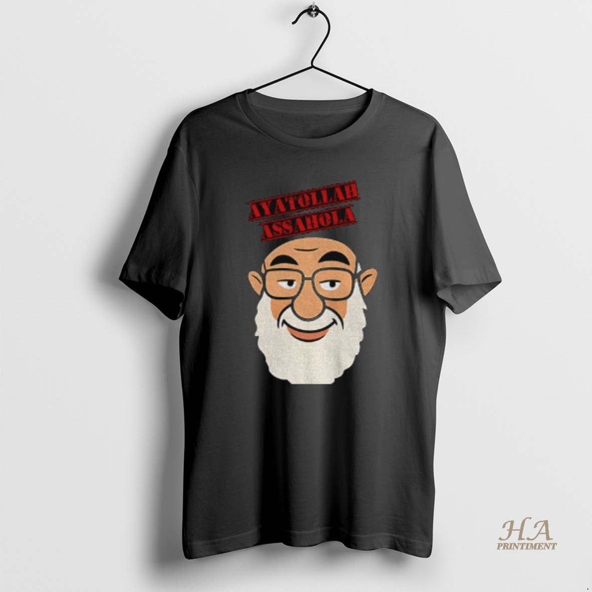 Official Ayatollah Assahola Big Face Cartoon Shirt Hoodie Sweatshirt | PurePodTees.com