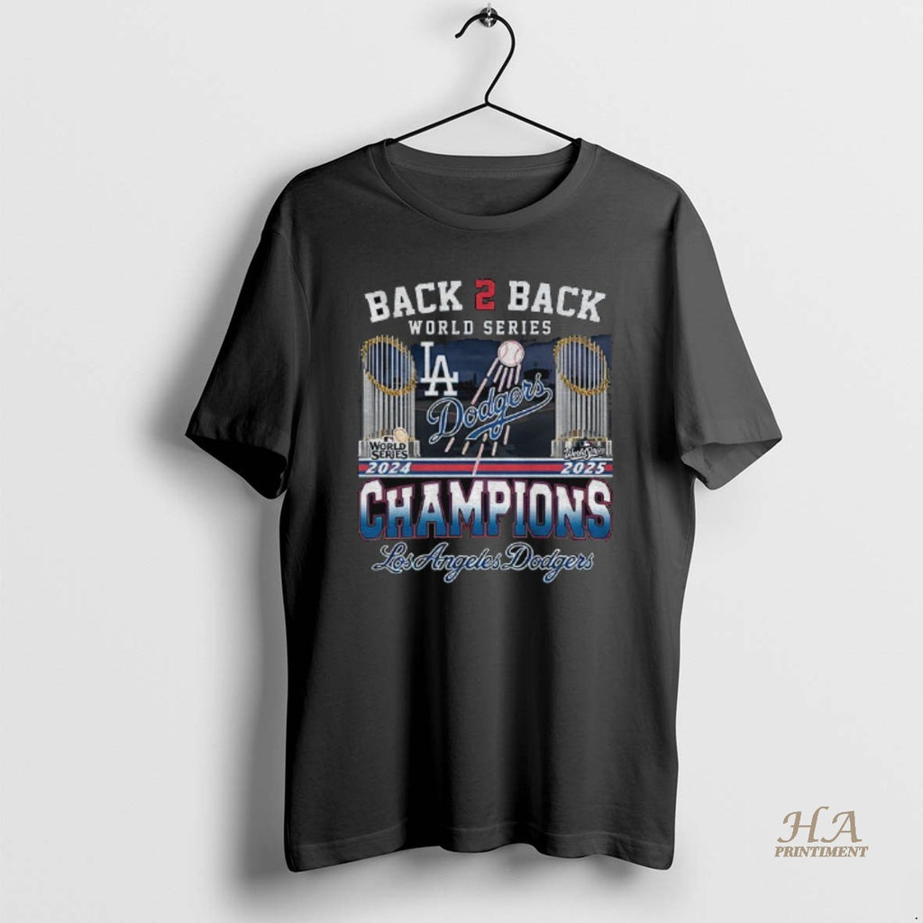 Official Back 2 Back World Series Champions 2024 2025 Los Angeles Dodgers Mlb Baseball Shirt Hoodie Sweatshirt