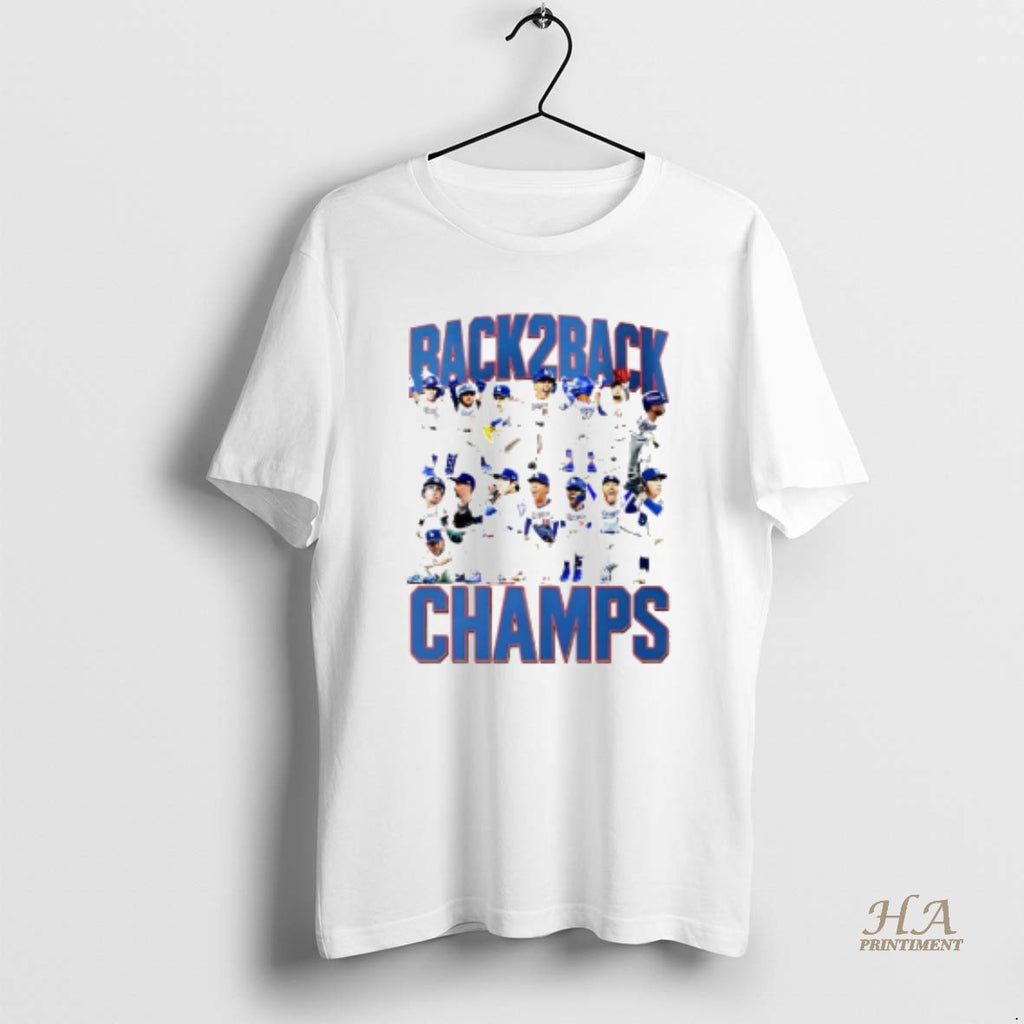 Official Back 2 Back All Team La Dodgers Champs Shirt Hoodie Sweatshirt | PurePodTees.com