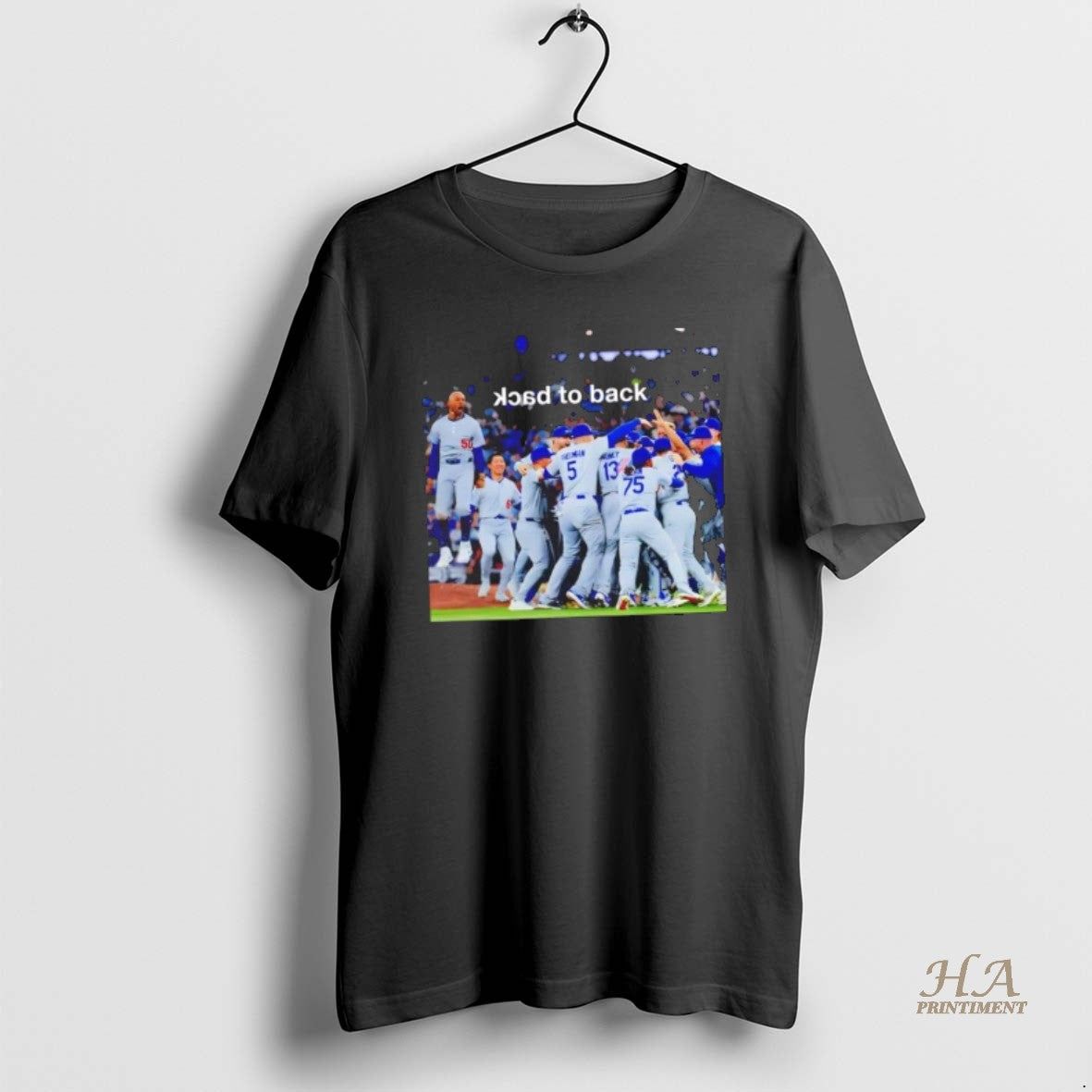 Official Back To Back Los Angeles Dodgers Champions Photo Shirt Hoodie Sweatshirt | PurePodTees.com