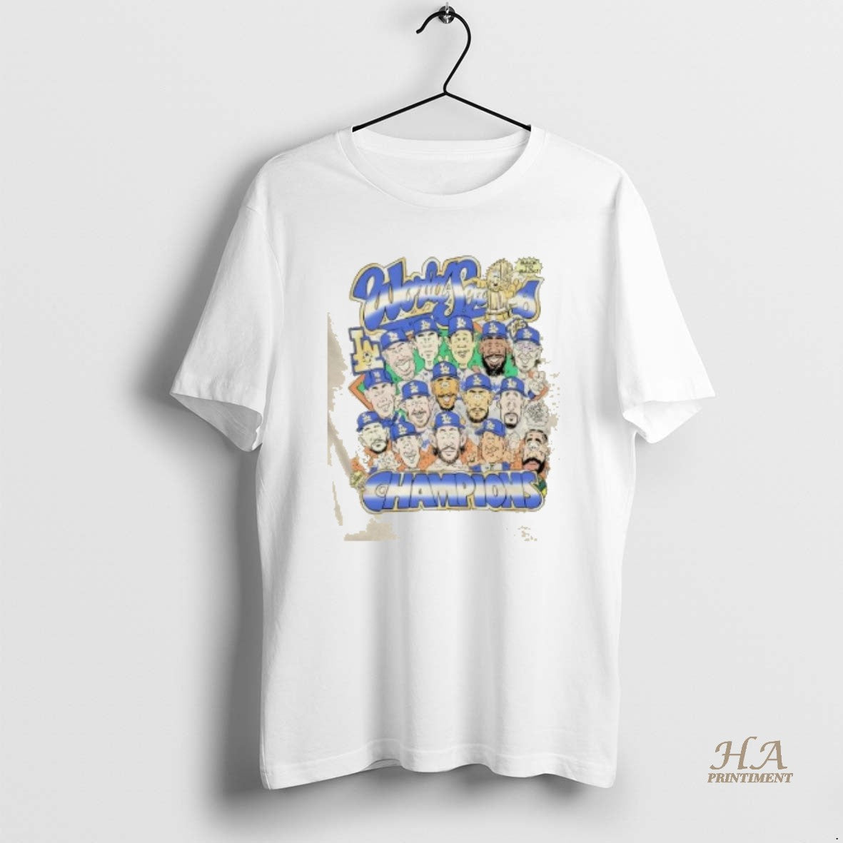 Official Back To Back 2025 World Series Champions Los Angeles Dodgers All Players Caricature Shirt Hoodie Sweatshirt