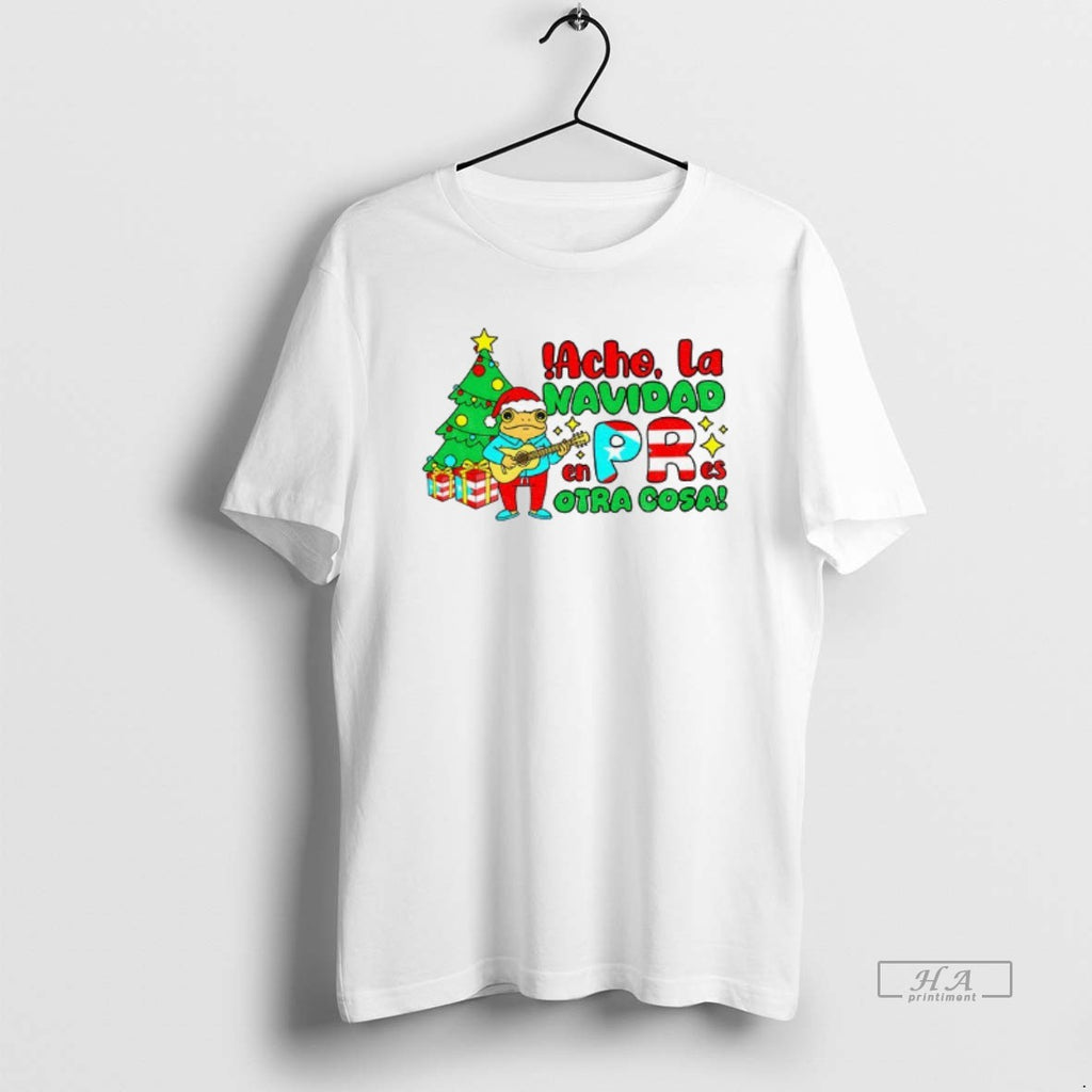 Official Bad Bunny Puerto Rican Acho La Navidad En Pr Es Otra Cosa Merry Christmas Shirt Hoodie Sweatshirt | PurePodTees.com