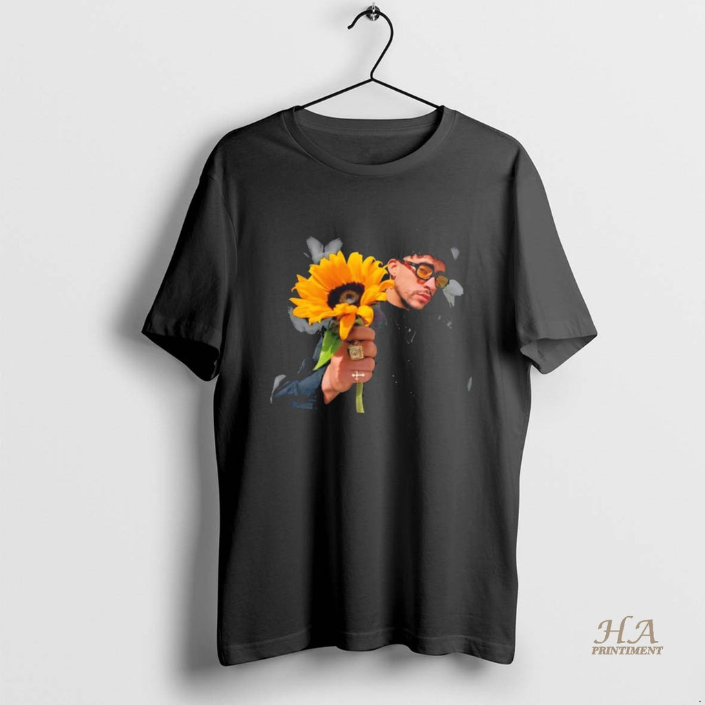 Official Bad Bunny Sunflowers Shirt Hoodie Sweatshirt | PurePodTees.com