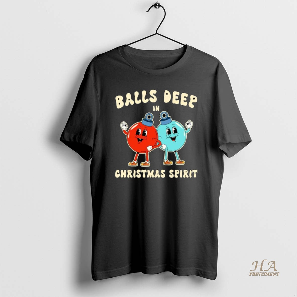 Official Balls Deep In Christmas Spirit Ornaments Shirt Hoodie Sweatshirt | PurePodTees.com